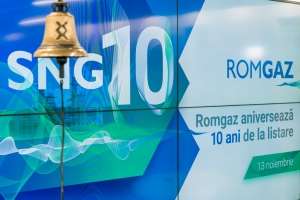 Romgaz aniversează 10 ani de la listarea la Bursa de Valori Bucureşti