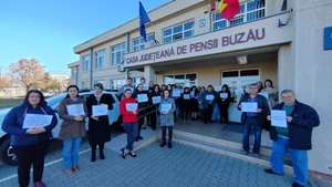 Proteste în lanţ la instituţiile publice din Buzău