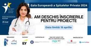 Înscrierea proiectelor pentru Gala Europeană a Spitalelor Private este deschisă