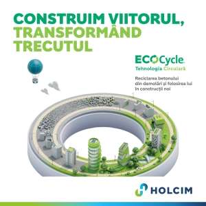 Holcim lansează PROZID cu ECOCycle, primul liant de zidărie cu 10% beton reciclat in compoziţie