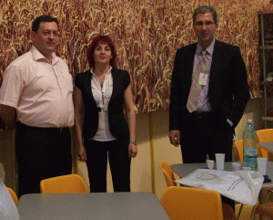 Ciprian Brebeanu, GENERAL MANAGER OF "Nova Pan" (RIGHT), Gabriela Poteraş, DEPUTY MANAGER OF "Nova Pan" AND Dan Arjocan, PROJECT mANAGER AT "Vel Pitar".