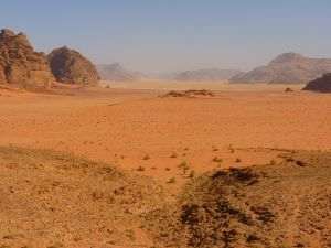 Climate change: a lush land has become a desert