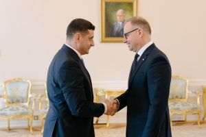 George Simion, întrevedere cu preşedintele Poloniei, Andrzej Duda