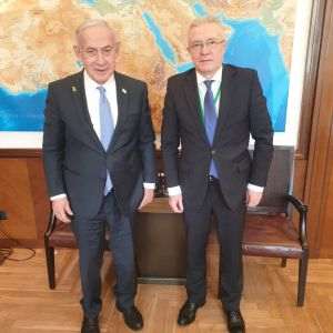 Cristian Diaconescu, întrevedere cu Benjamin Netanyahu