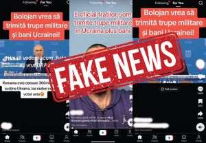 MApN demontează o dezinformare difuzată pe TikTok privind trimiterea de trupe române în Ucraina