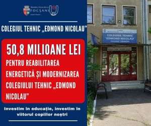 Primăria Focşani anunţă cea mai mare investiţie într-o şcoală din municipiu