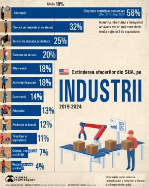 Industria informaţiei are cea mai mare expansiune în rândul afacerilor din SUA