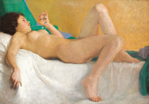 Arthur Colin. Nud întins.