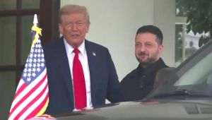 Zelenski a venit la Casa Albă cu o crosă de golf pentru Trump şi o scrisoare pentru Melania