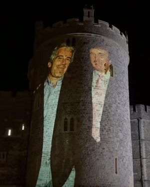Patru bărbaţi eliberaţi pe cauţiune după ce au proiectat imagini cu Trump şi Epstein pe zidul Castelului Windsor