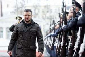 Avionul lui Zelenski a fost urmărit de patru drone militare înainte de aterizarea la Dublin