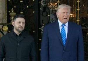 Volodimir Zelenski (stânga) şi Donald Trump (dreapta)/Sursa foto: X