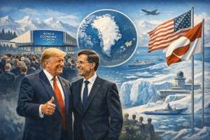 FT: Trump anunţă la Davos o reuniune pe tema Groenlandei, după o discuţie „foarte bună” cu Mark Rutte