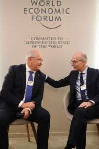 Alexandru Munteanu (stânga) şi Luc Frieden (dreapta)/Sursa foto: X