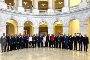 AUR delegation in the United States (Photo source: facebook / Alliance for the Unification of Romanians - AUR)