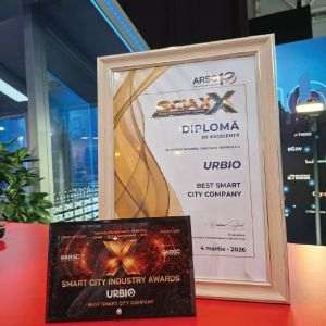 URBIO, liderul pieţei de Smart City din România, confirmat prin premiul „Best Smart City Company” la SCIA