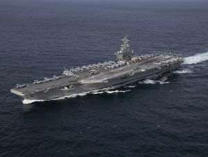 Portavionul american USS Abraham Lincoln nu a fost atins de drone iraniene