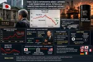 Yenul slab şi intervenţia Băncii Japoniei: cum transformă şocul petrolului arhitectura riscului financiar japonez