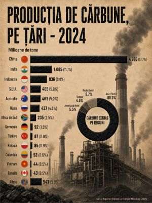 China produce mai mult cărbune decât restul lumii la un loc