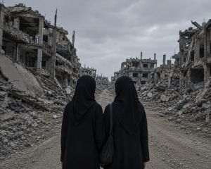 Două surori din Gaza transformă dărâmăturile în cărămizi reutilizabile