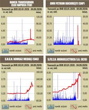 Tranzacţii de numai 81 milioane de lei, sub media zilnică a anului 