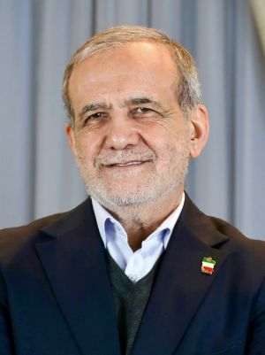 Sursă foto: Wikipedia/Masoud Pezeshkian, preşedintele Iranului