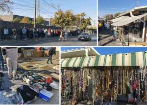 The market on the outskirts of Bucharest: poverty and the illusion of wealth are bartered item by item