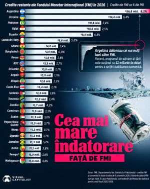 Argentina şi Ucraina - ţările cu cele mai mari datorii către FMI