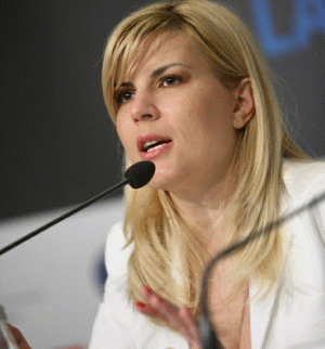 Minister of Tourism, Elena Udrea.