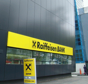 Profitul "Raiffeisen International" s-a diminuat cu 74%