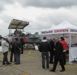 Gripen a fost un expozant de tradiţie la Black Sea Defence & Aerospace.