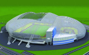 The stadium in Voluntari, a project without money
