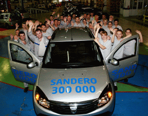 300.000 Sandero produse la Mioveni