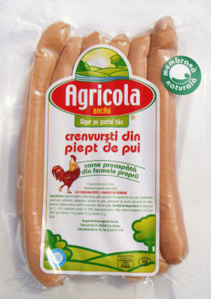 Agricola Bacău relansează crenvurştii din carne proaspătă