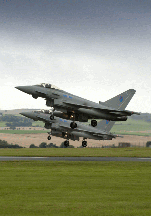 Eurofighter Typhoon: Escadrila 6 înlocuieşte Tornado F3 în Leuchars