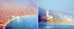 Emil Ciocoiu. "Veneţia" (stânga) şi "Balcic"(dreapta).