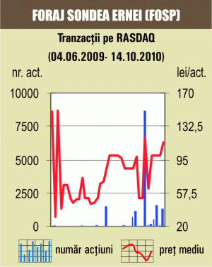 Tranzacţii cu 0,35% din "Foraj Sonde" Ernei