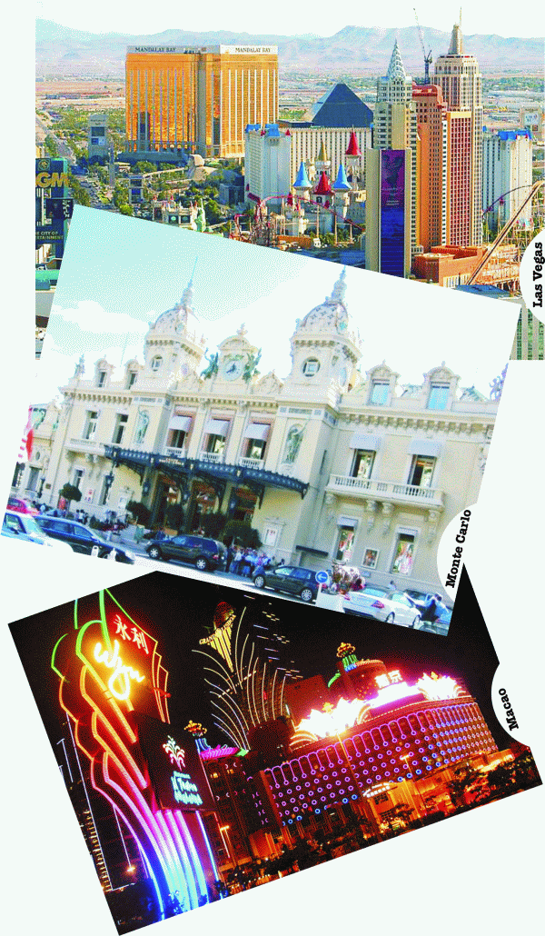 Capitalele norocului: Monte Carlo, Las Vegas, Macao