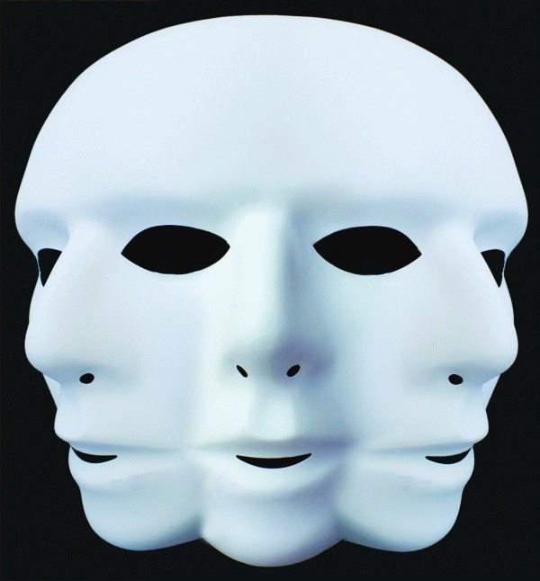 Romanian mask for meeting with the Chinese.