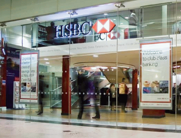 Vânzările HSBC s-au redus cu 5,4% anul trecut, la 68,33 miliarde dolari. 