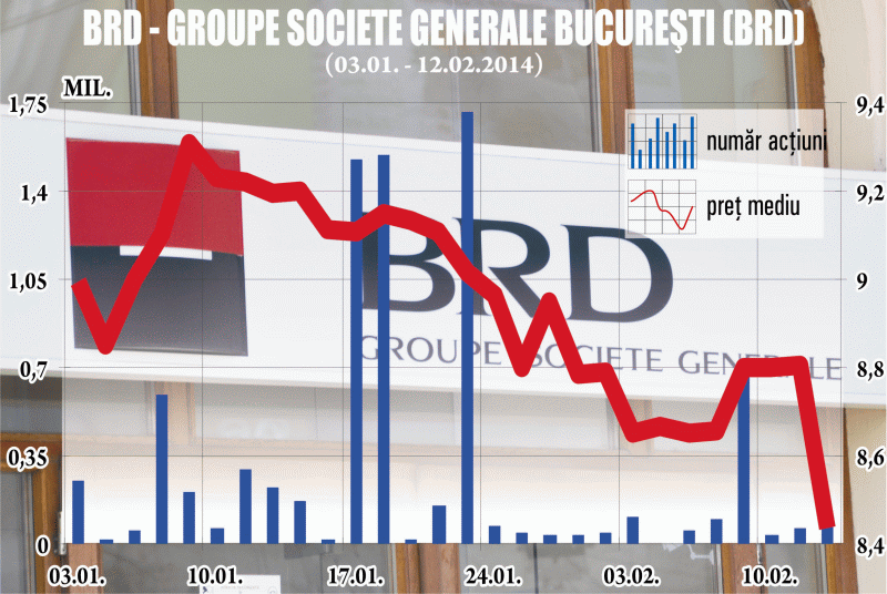 BRD şi-a majorat pierderea în 2013
