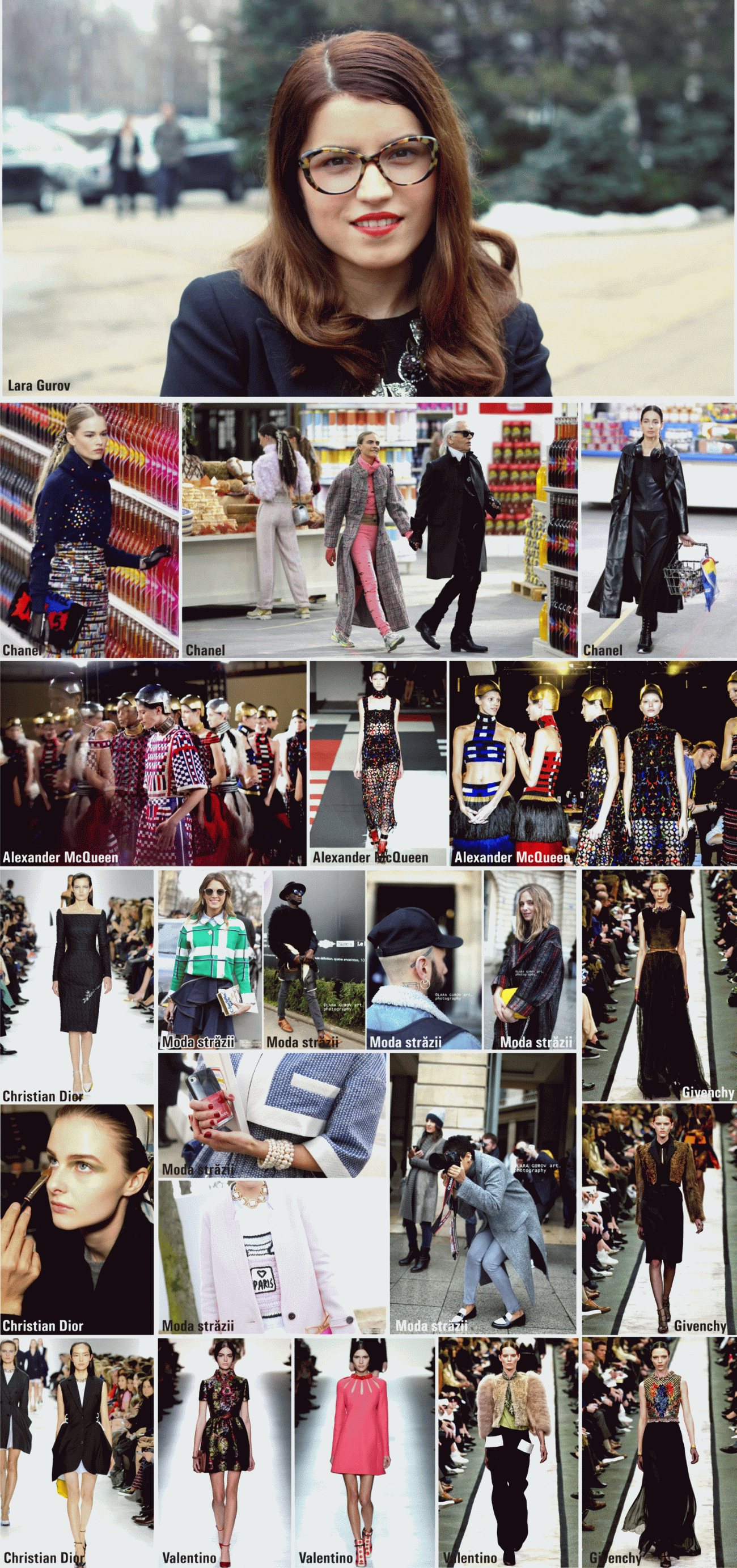 Colega noastră Lara Gurov, invitată la "Paris Fashion Week 2014"