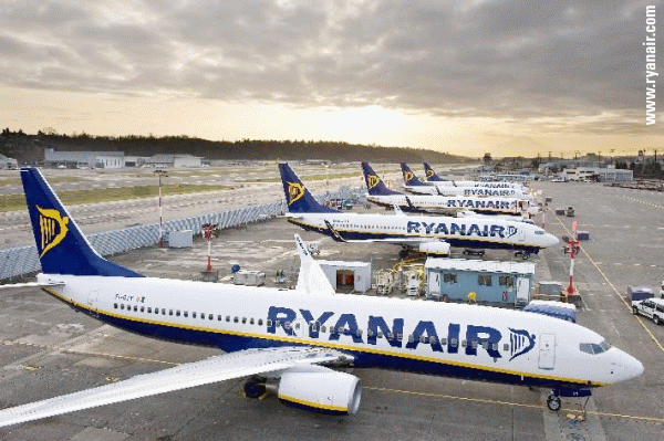 Profitul "Ryanair" scade pentru prima oară în ultimii cinci ani