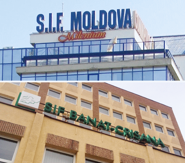 SIF Moldova a revenit în pragul legal la SIF Muntenia şi SIF Oltenia