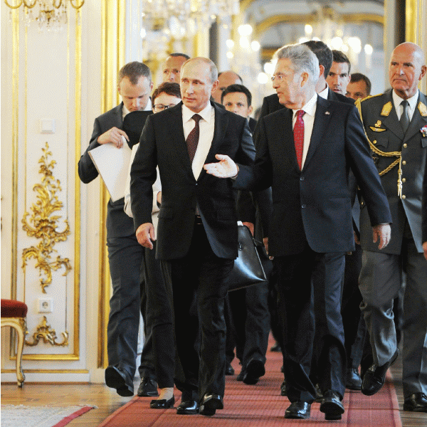 Vladimir Putin s-a întâlnit săptămâna trecută cu preşedintele austriac Heinz Fischer.
