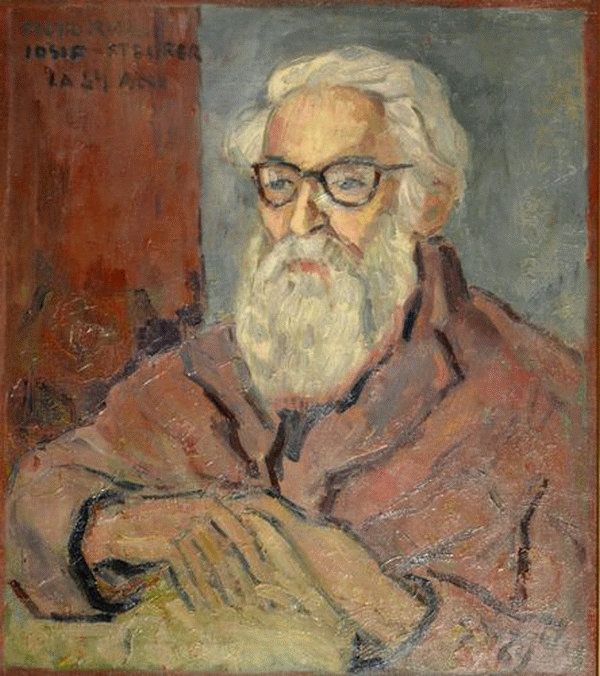 Spiru Vergulescu.Portretul pictorului Iosif Steurer la 84 de ani