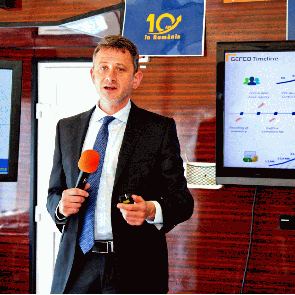 Jerome Chevrolet: "Soluţiile noastre multimodale includ utilizarea celor 8 platforme existente la nivel naţional, precum şi accesul direct la Marea Neagră prin portul Constanţa".