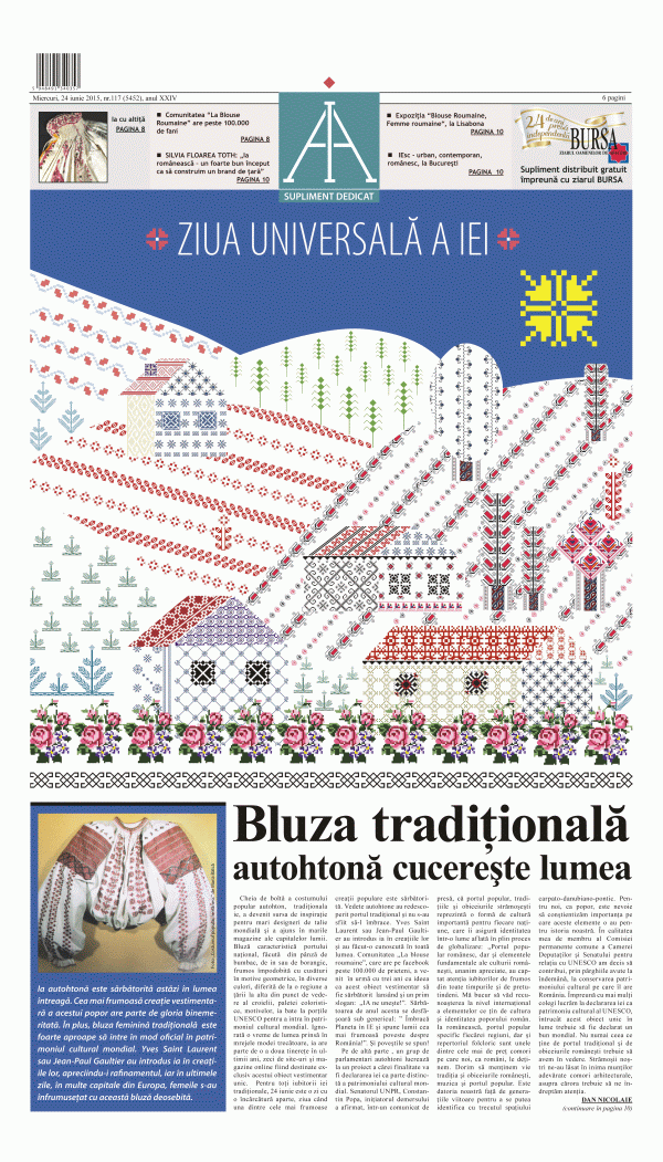 Bluza tradiţională autohtonă cucereşte lumea