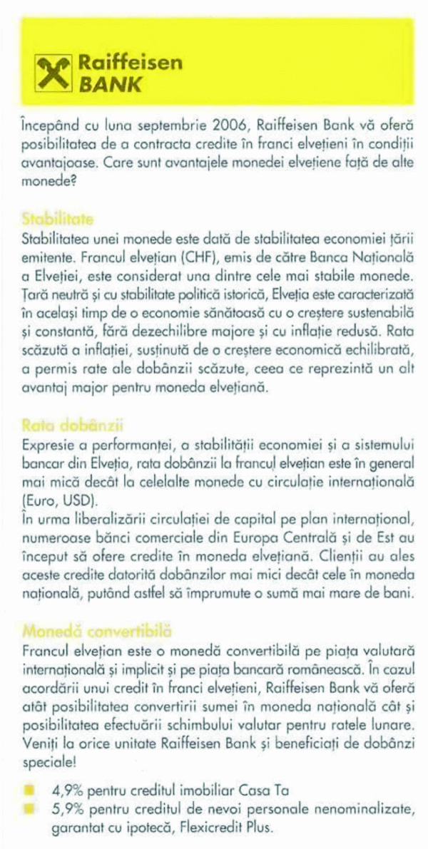Care sunt avantajele francului elveţian faţă de alte monede?
