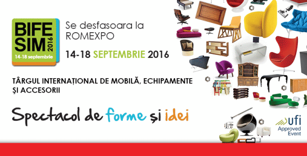 Târgul internaţional de mobilă, echipamente şi accesorii BIFE-SIM 2016, între 14 şi 18 septembrie